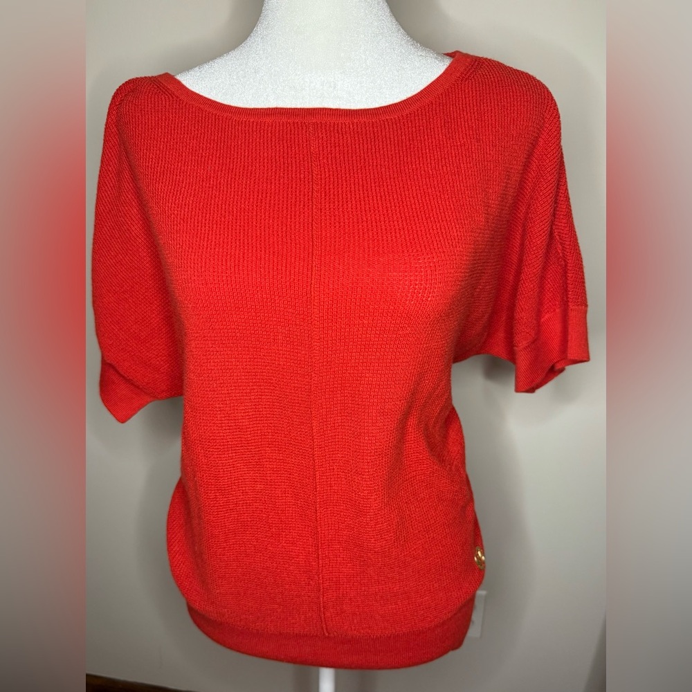 Michael Michael Kors Red Knit Top – Size S (NWT)